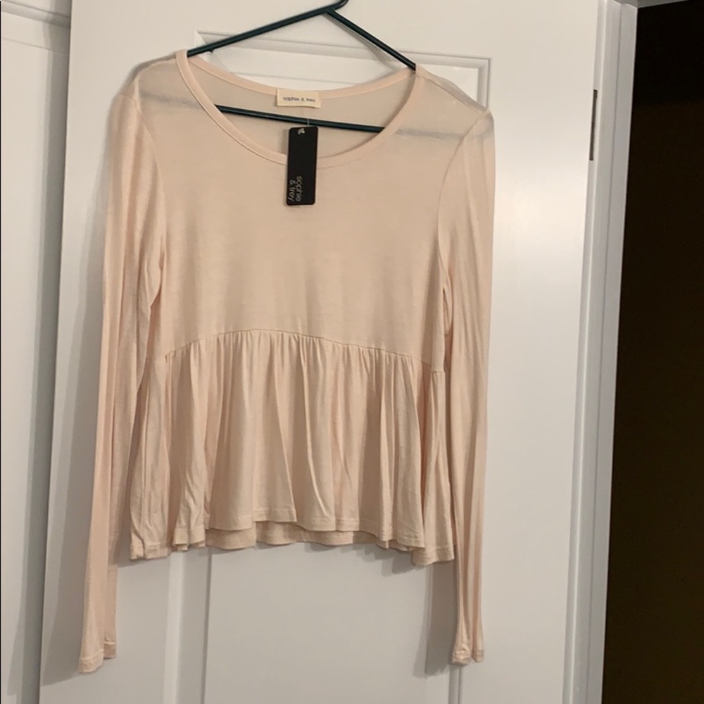 Pink cotton blouse
